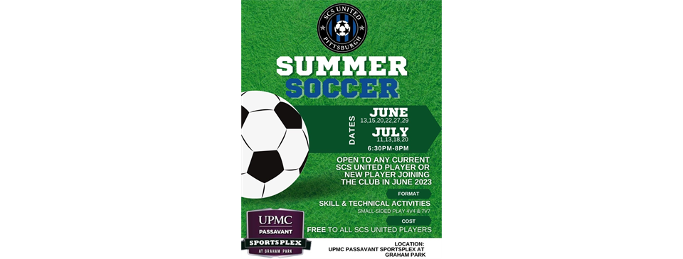SCS United Free Summer Soccer